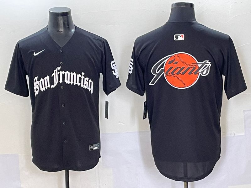 Men 2025 San Francisco Giants Blank Black Five generations Joint Name Nike MLB Jersey style 7->san francisco giants->MLB Jersey